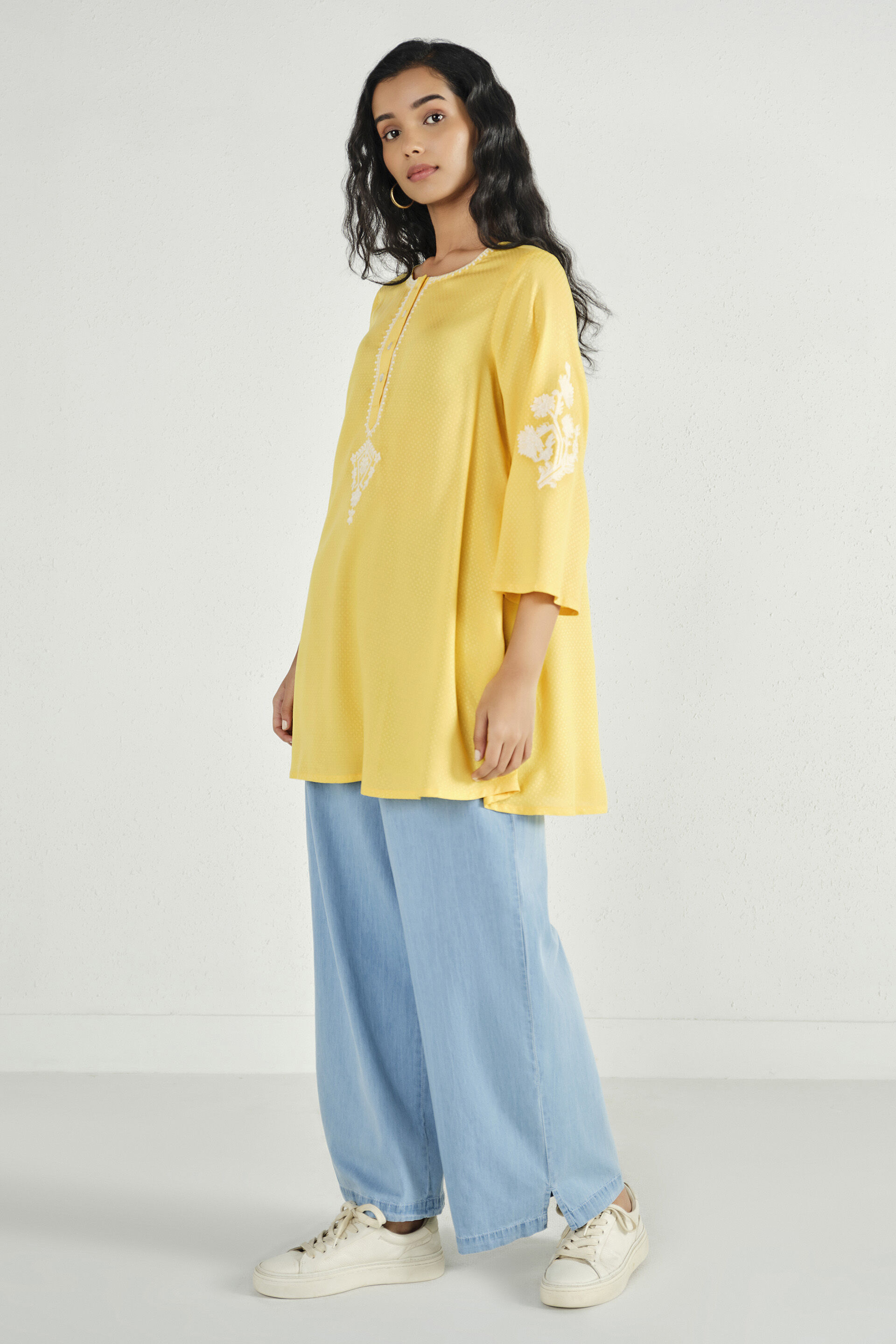 Mohak Yellow Tunic, Mustard, image 7